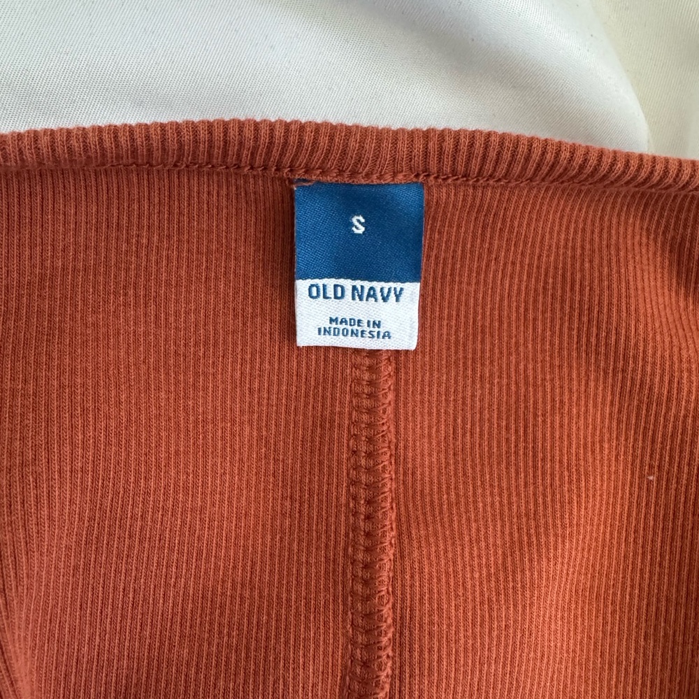 Old Navy Rust Long Sleeve Dress - Picture 8 of 9
